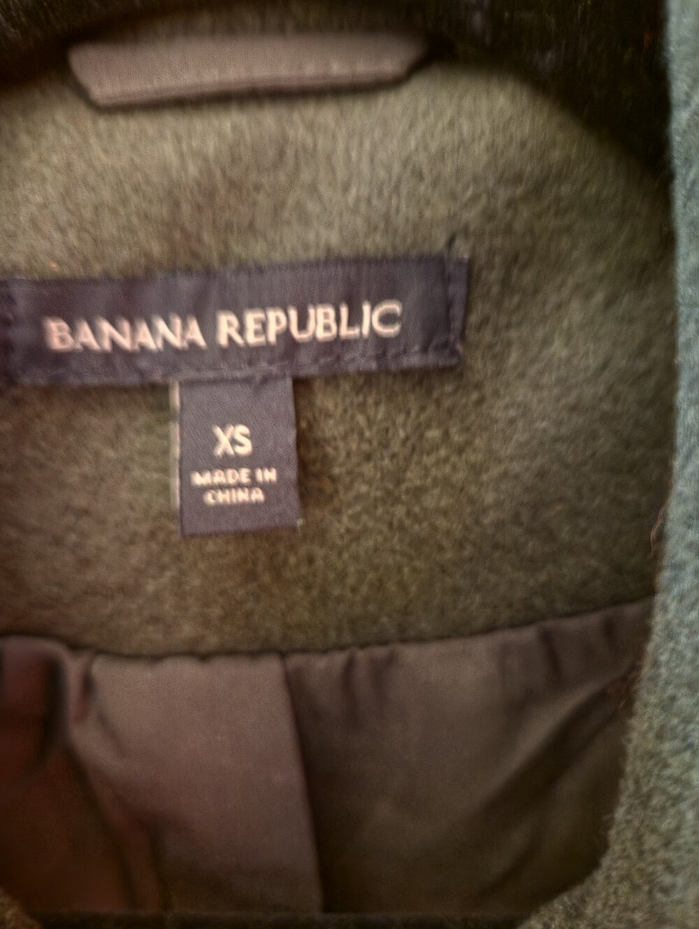 Banana Republic Olive Wool-Blend Kids Jacket - Picture 3 of 4